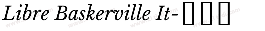Libre Baskerville It字体转换